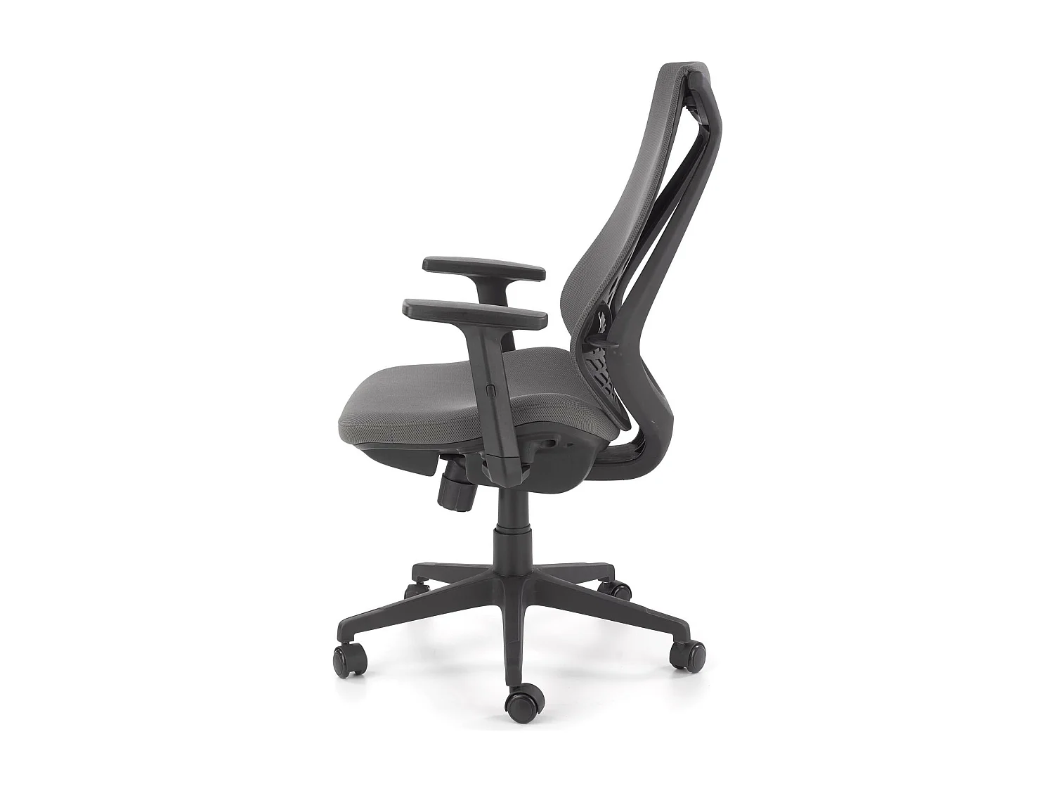 Silla de oficina DIAMOND de tela gris regulable en altura