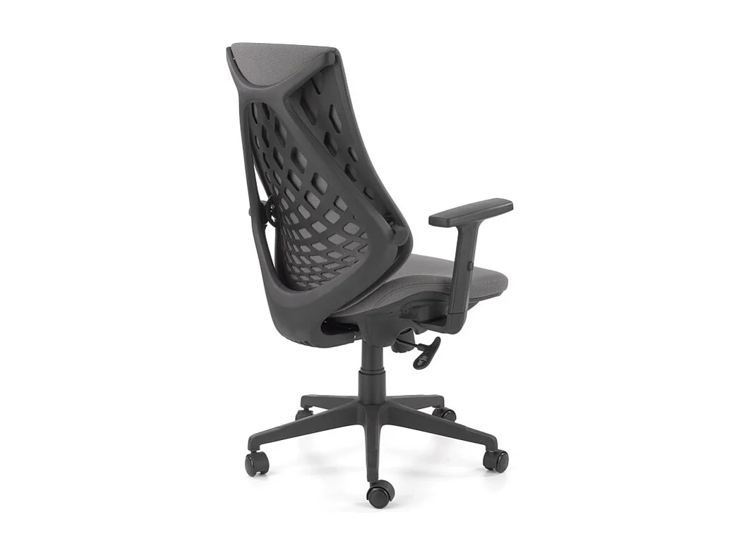 Silla de oficina DIAMOND de tela gris regulable en altura