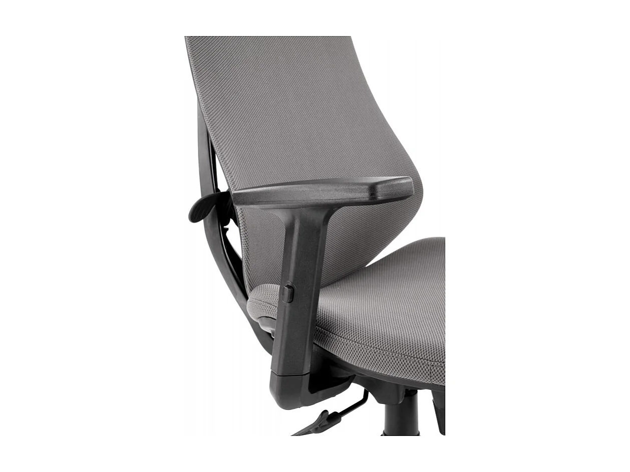 Silla de oficina DIAMOND de tela gris regulable en altura