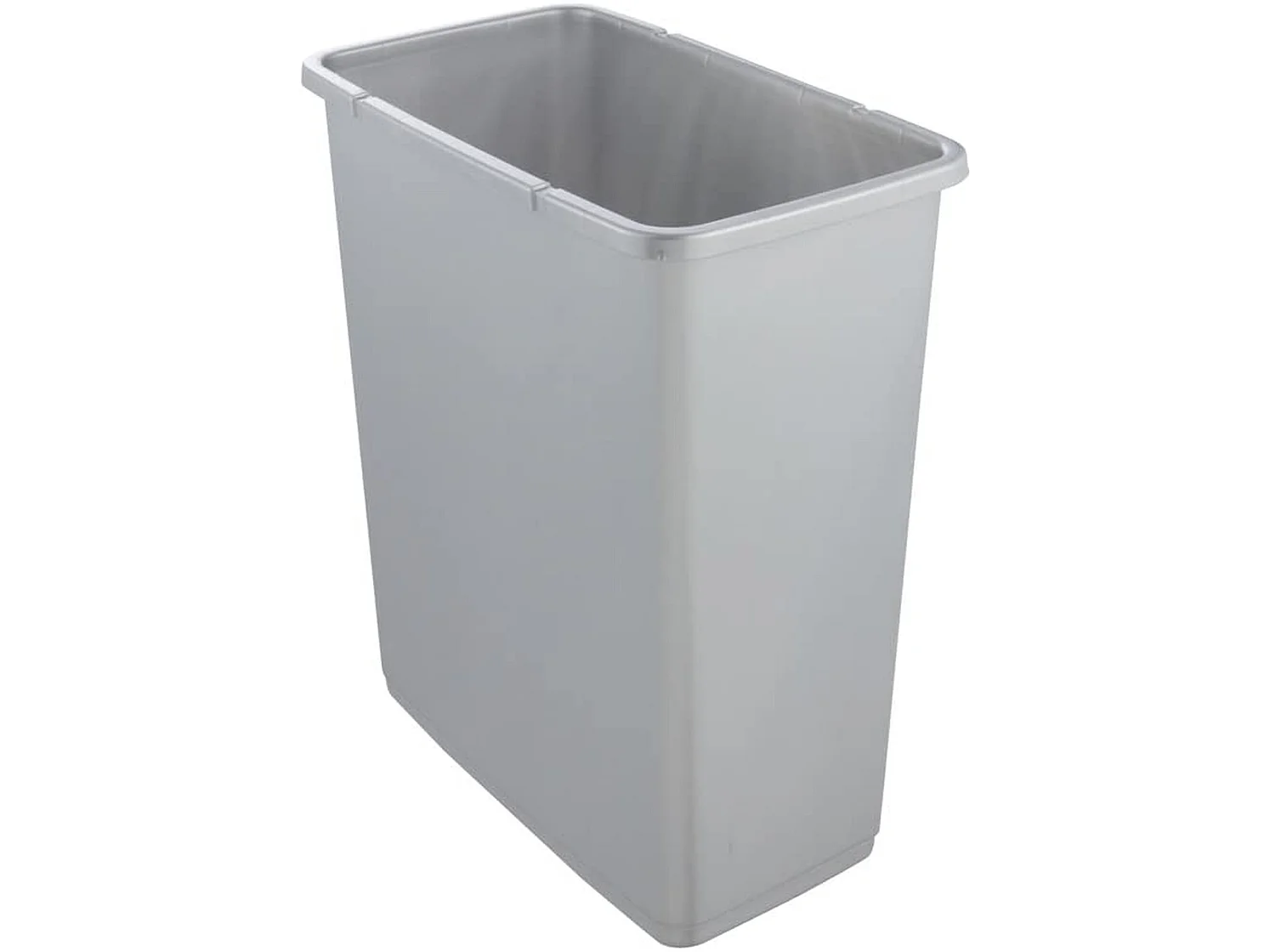 Cube de poubelle premium avec couvercle pliant, touche douce, 25 L, Magne, argent 39.5x24x47,5 cm