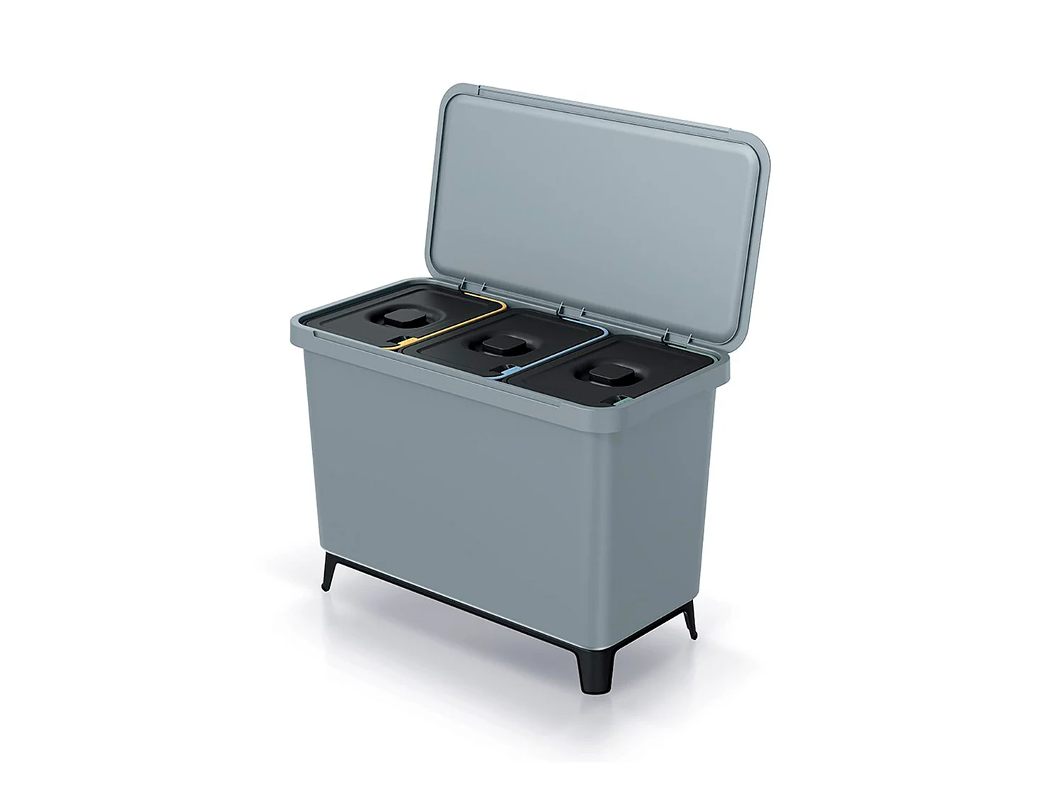 Système de classificateur de recyclage gris 3x10L Keden 57x29x41