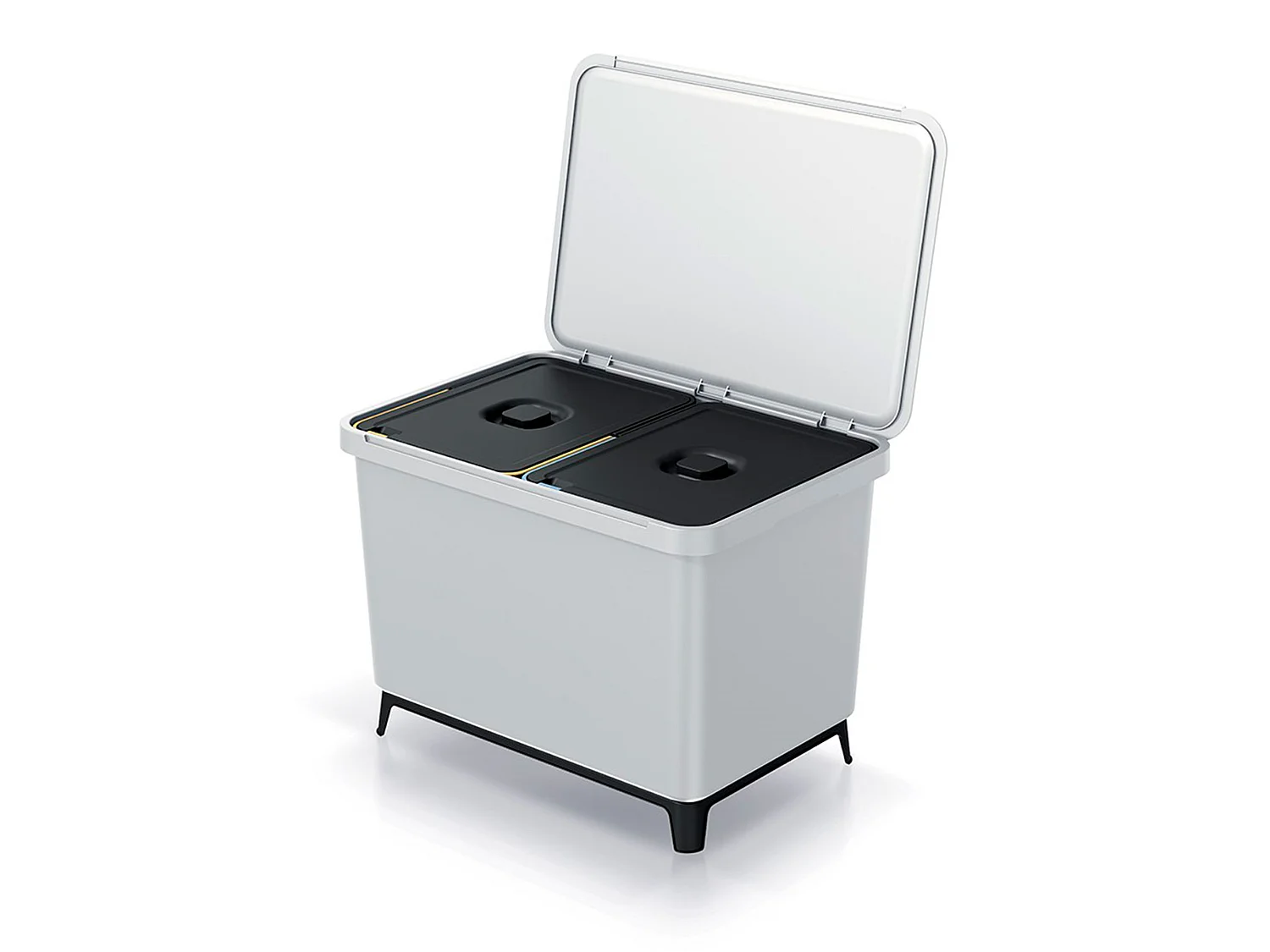 Système de recyclage blanc 2x23L Keden 56x39x41