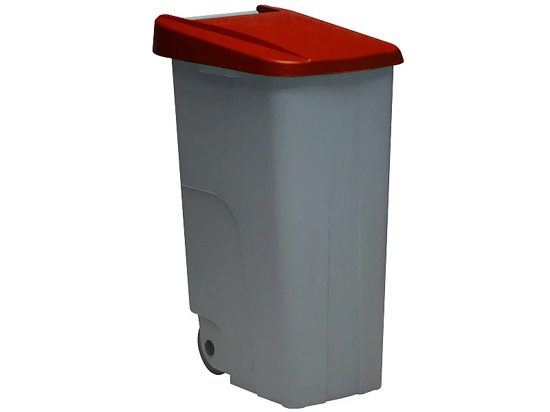 Recycler le cube à ordures 85 litres fermés - Rouge 420x570x760 mm