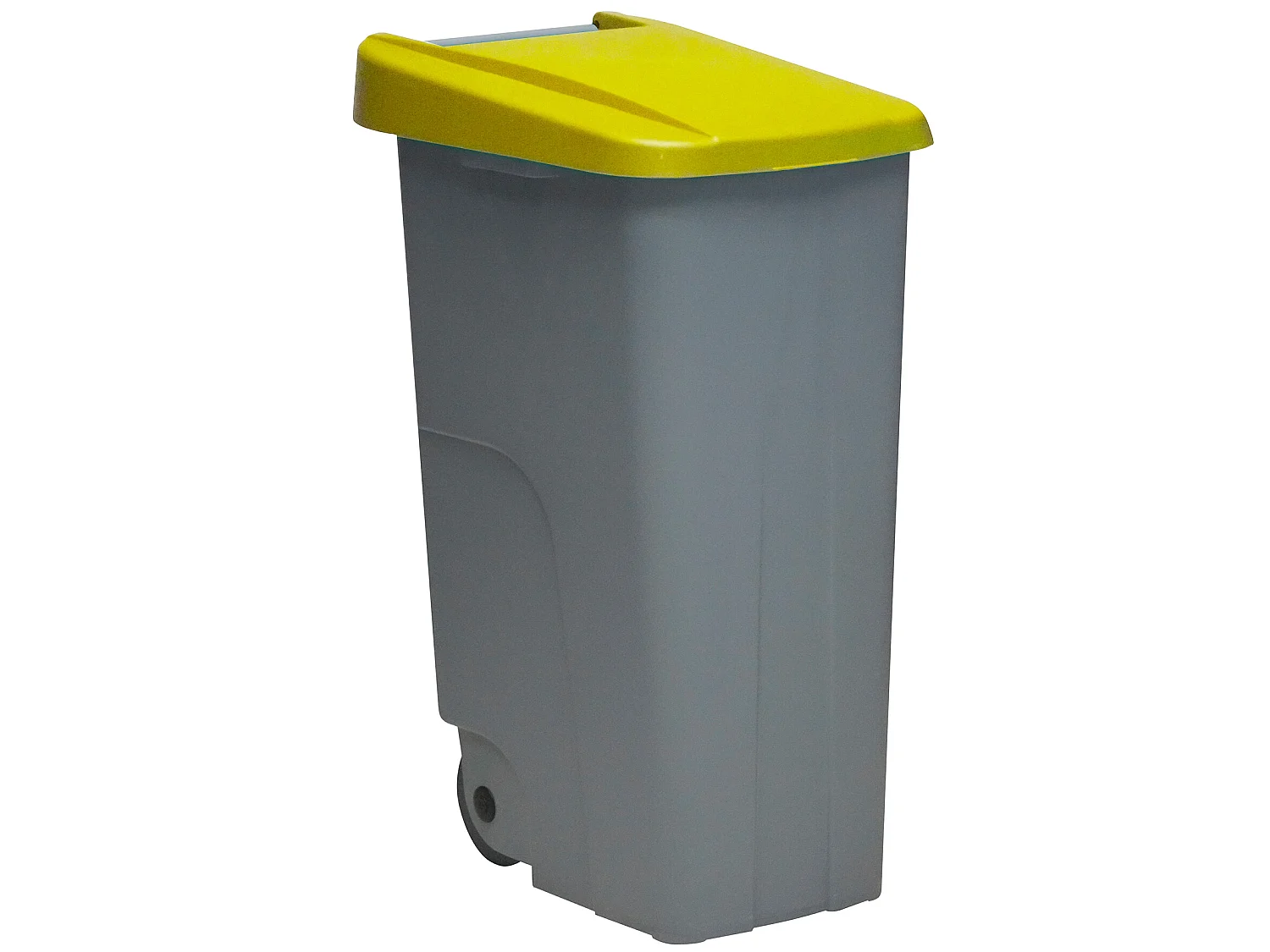 Recycler le cube à ordures 85 litres fermés - jaune 420x570x760 mm
