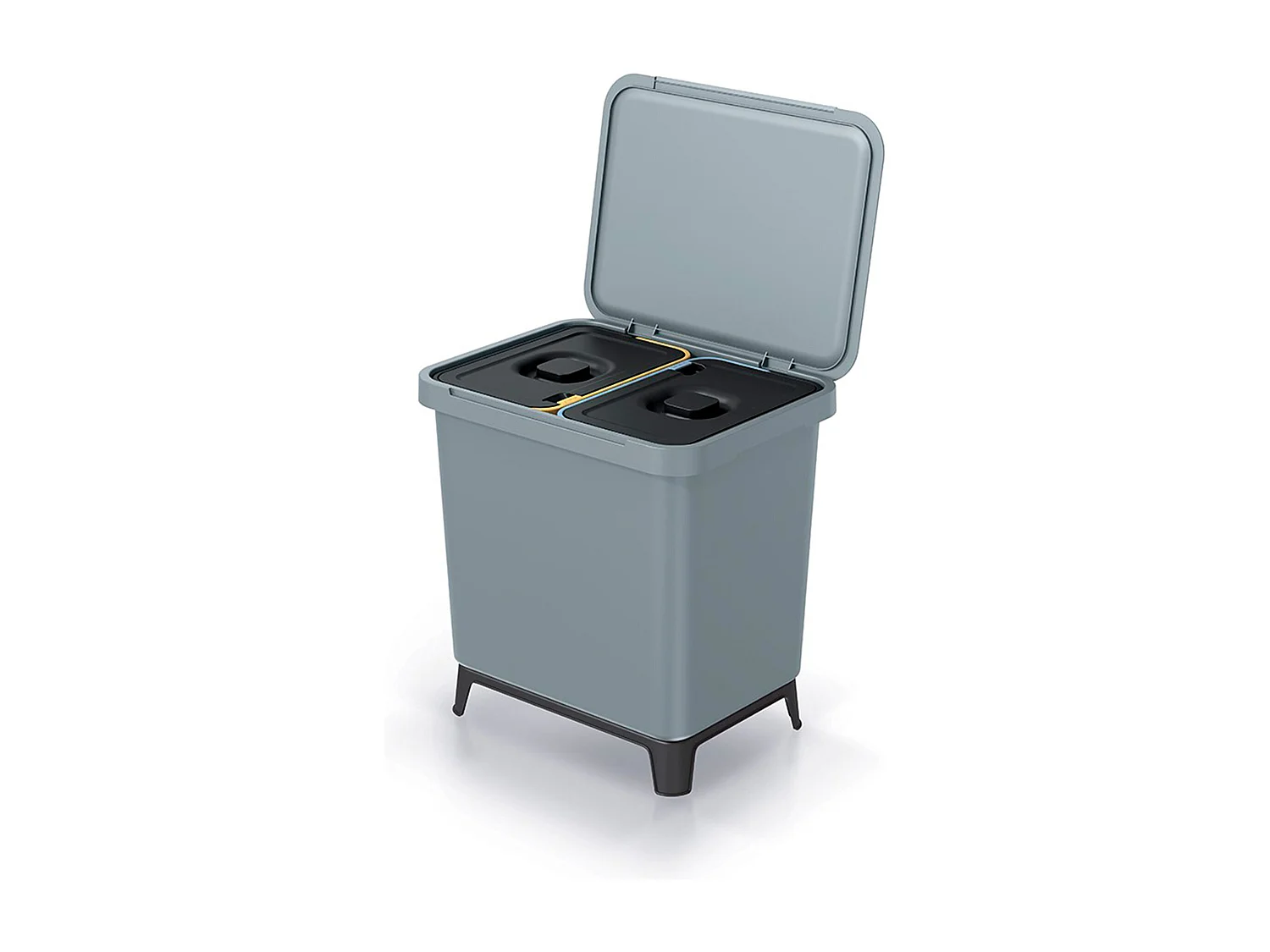 Système de classificateur de recyclage gris 2x10L Keden 39x29x41