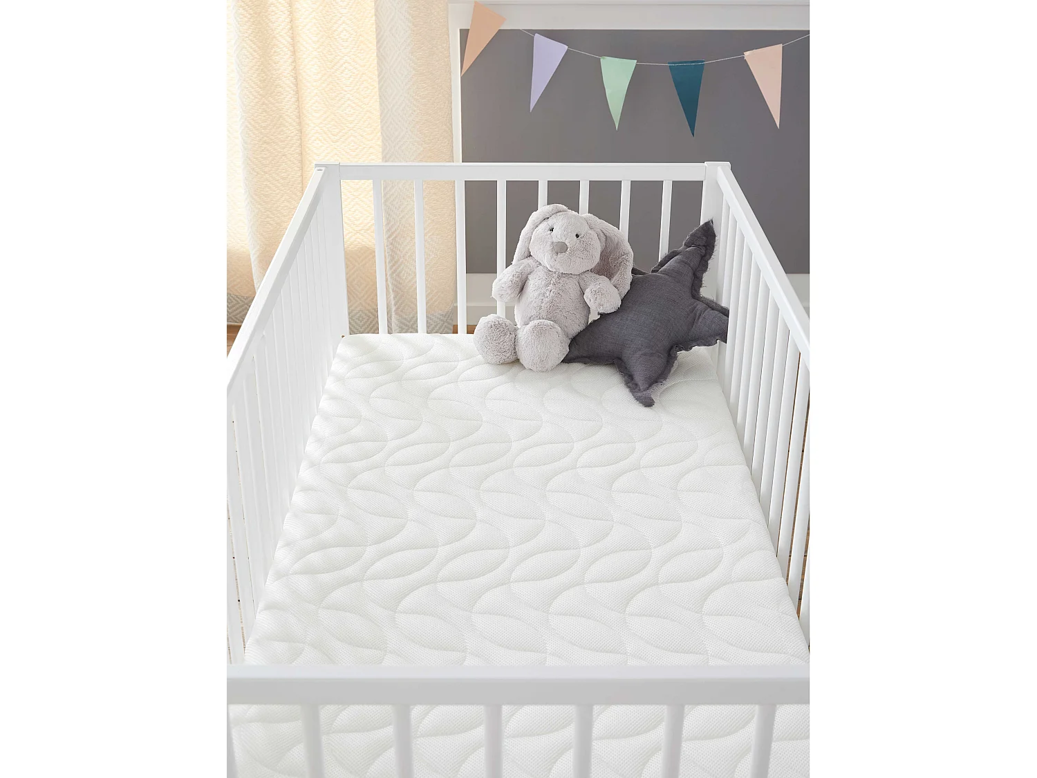 Matelas Enfant/Bébé Confort+ 70x140x14 cm | Circulation Parfaite de l'air | Confort | Déhoussable