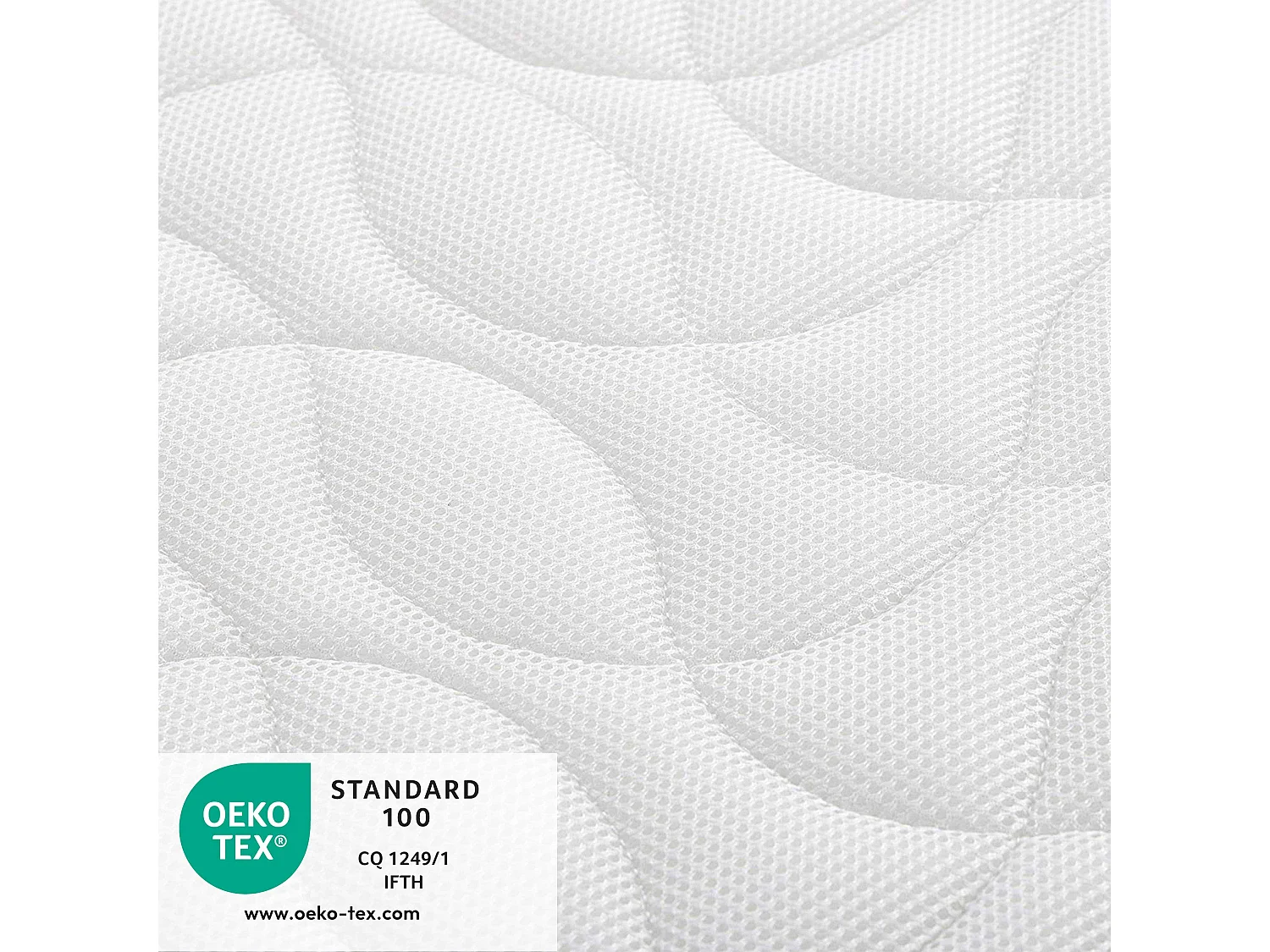 Matelas Enfant/Bébé Confort+ 70x140x14 cm | Circulation Parfaite de l'air | Confort | Déhoussable