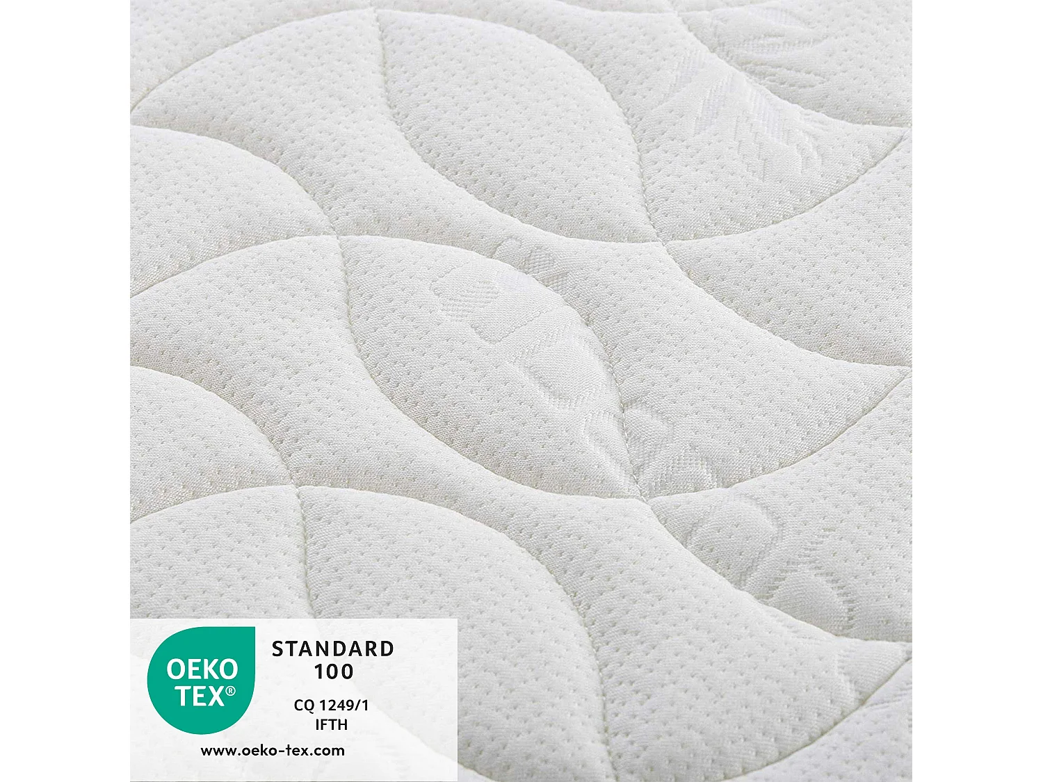 Matelas Bébé Bamboo - 60x120x14 cm | Ultra Doux | Sans Traitement Chimique | Déhoussable