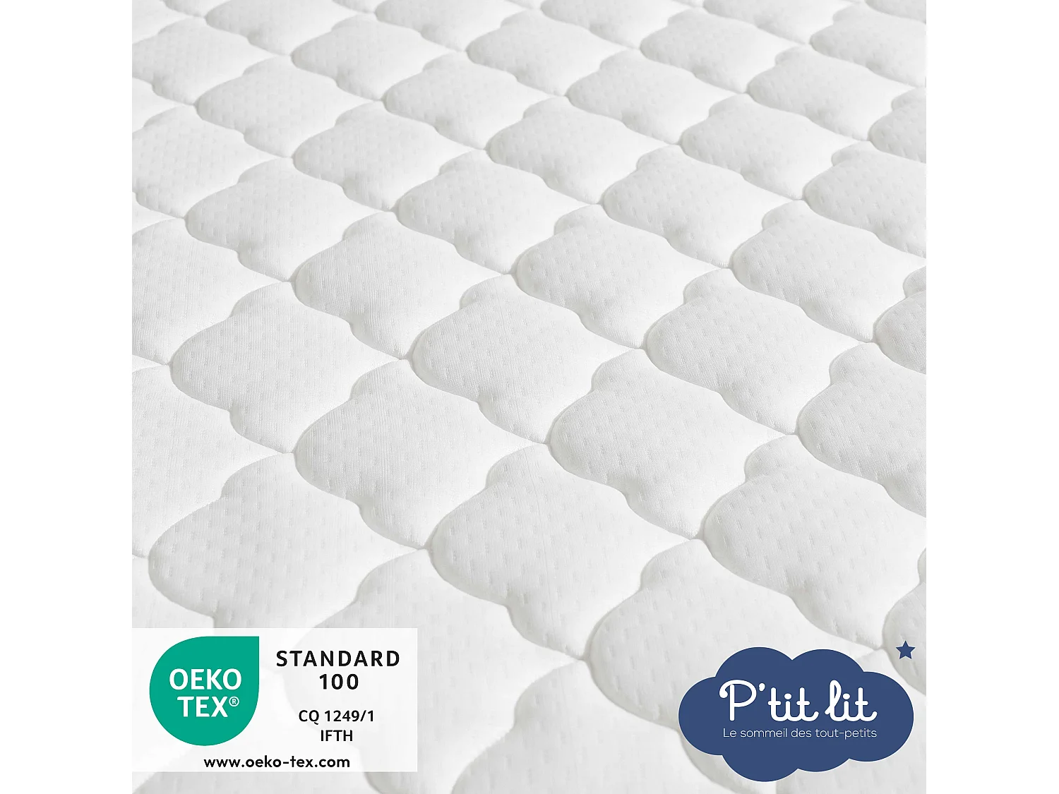 Matelas Bébé Croissance | 60x120 cm | Déhoussable