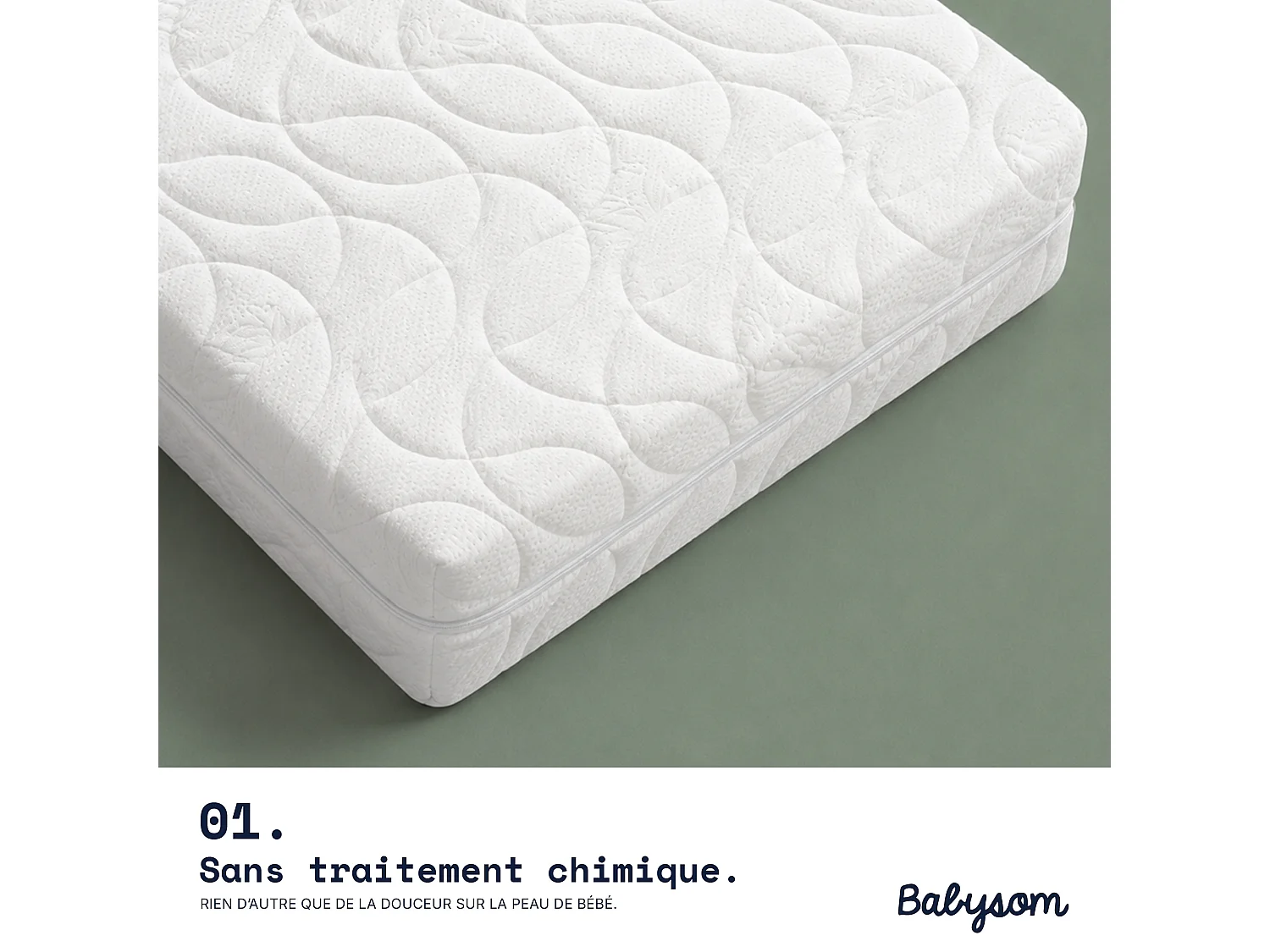 Matelas Enfant/Bébé Bamboo - 70x140x10 cm | Ultra Doux | Sans Traitement Chimique | Déhoussable