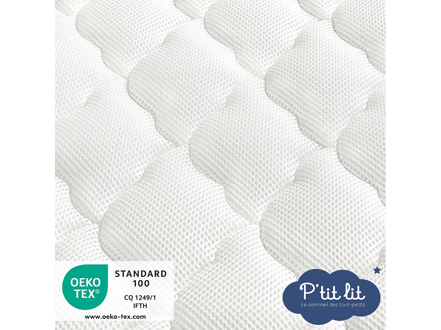 Matelas Bébé/Enfant Parfait | 70x140x10 cm | Déhoussable | Réversible