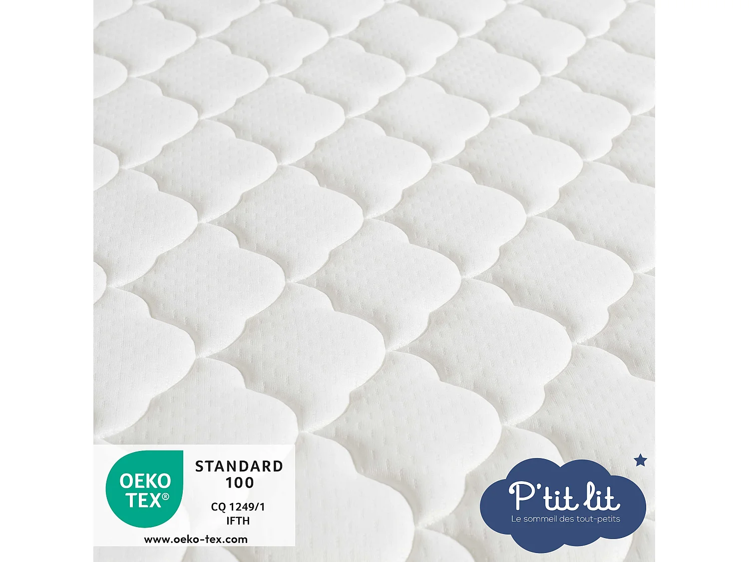 Matelas Bébé/Enfant Parfait | 70x140x10 cm | Déhoussable | Réversible