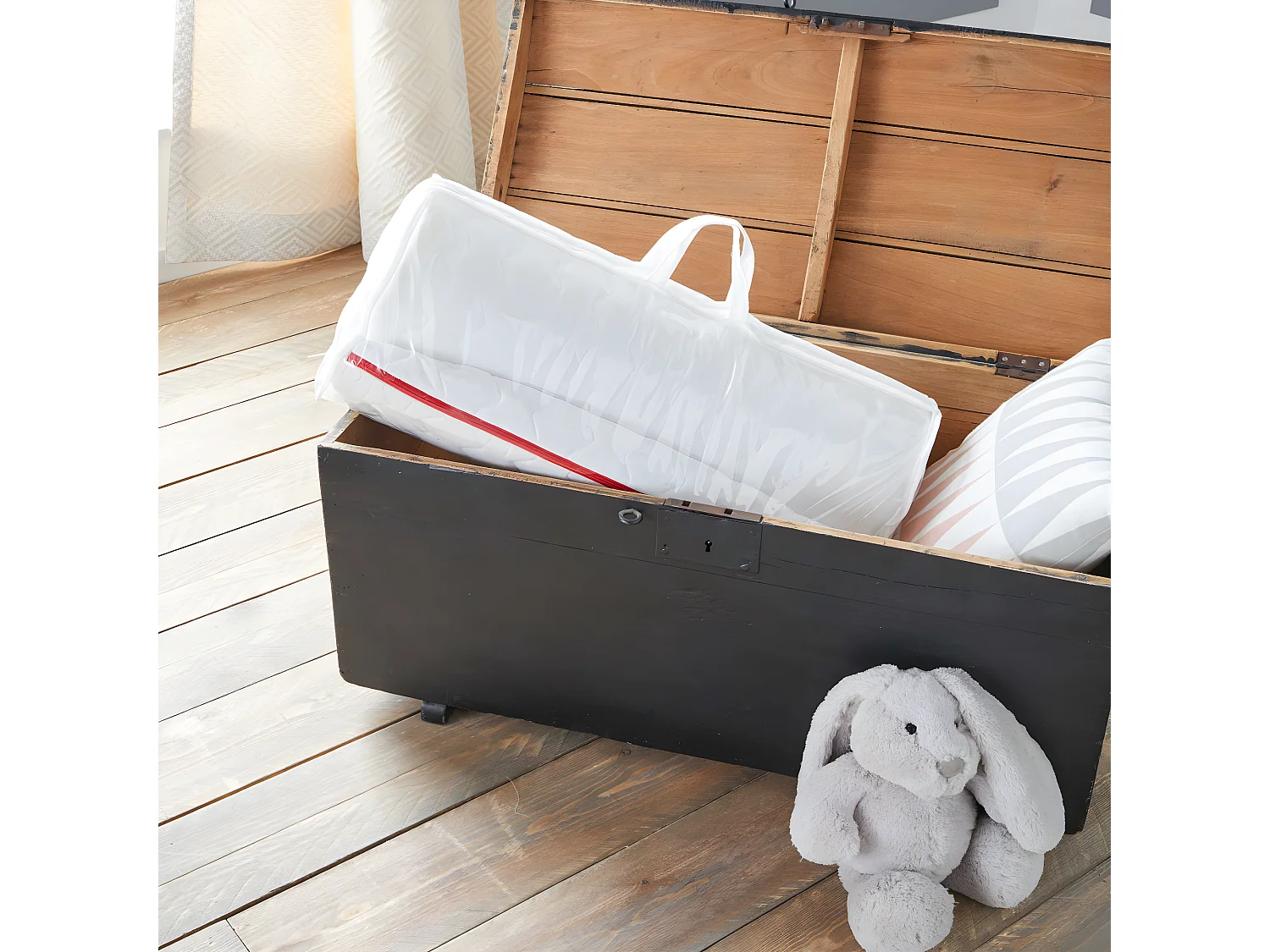 Matelas de Voyage pour Bébé - 60x120x5 cm | Roulé | Microfibre Ouatinée | Déhoussable