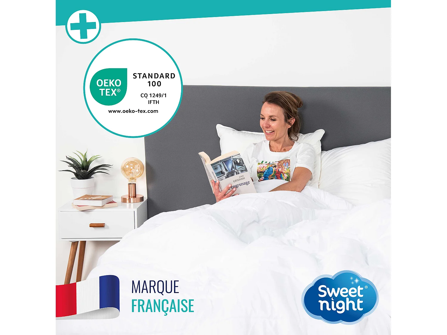 Housse intégrale matelas 90x200x30 cm|Anti-Punaise de lit |Fermeture à glissière | Ep. jusqu'à 30 cm