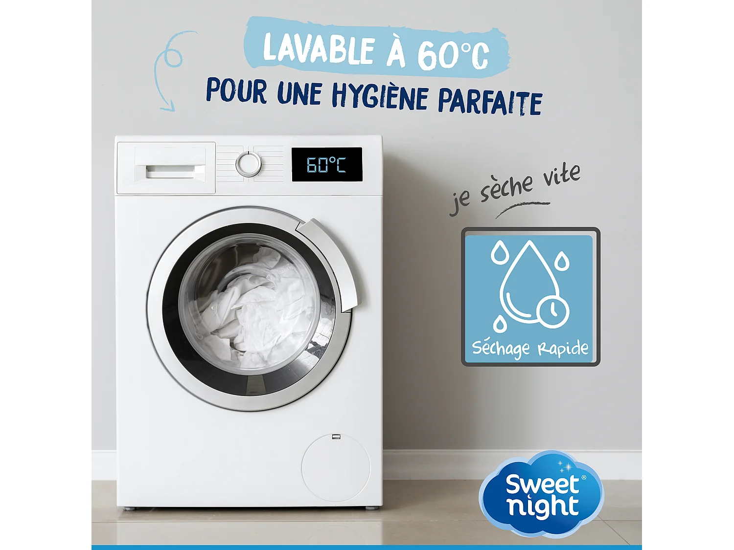 Protège matelas 160x200 cm | Bouclette en Coton | Alèse Imperméable et Absorbante |Silencieux