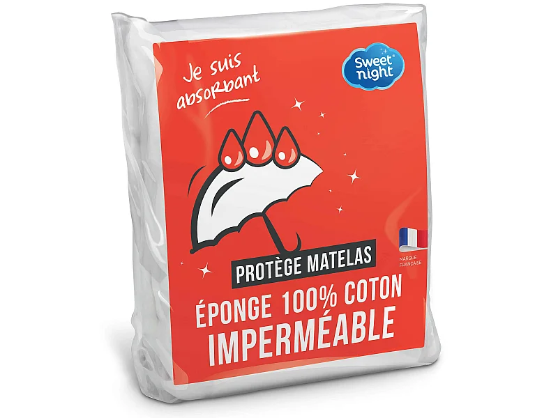 Protège matelas 140x200 cm | Bouclette en Coton | Alèse Imperméable et Absorbante |Silencieux