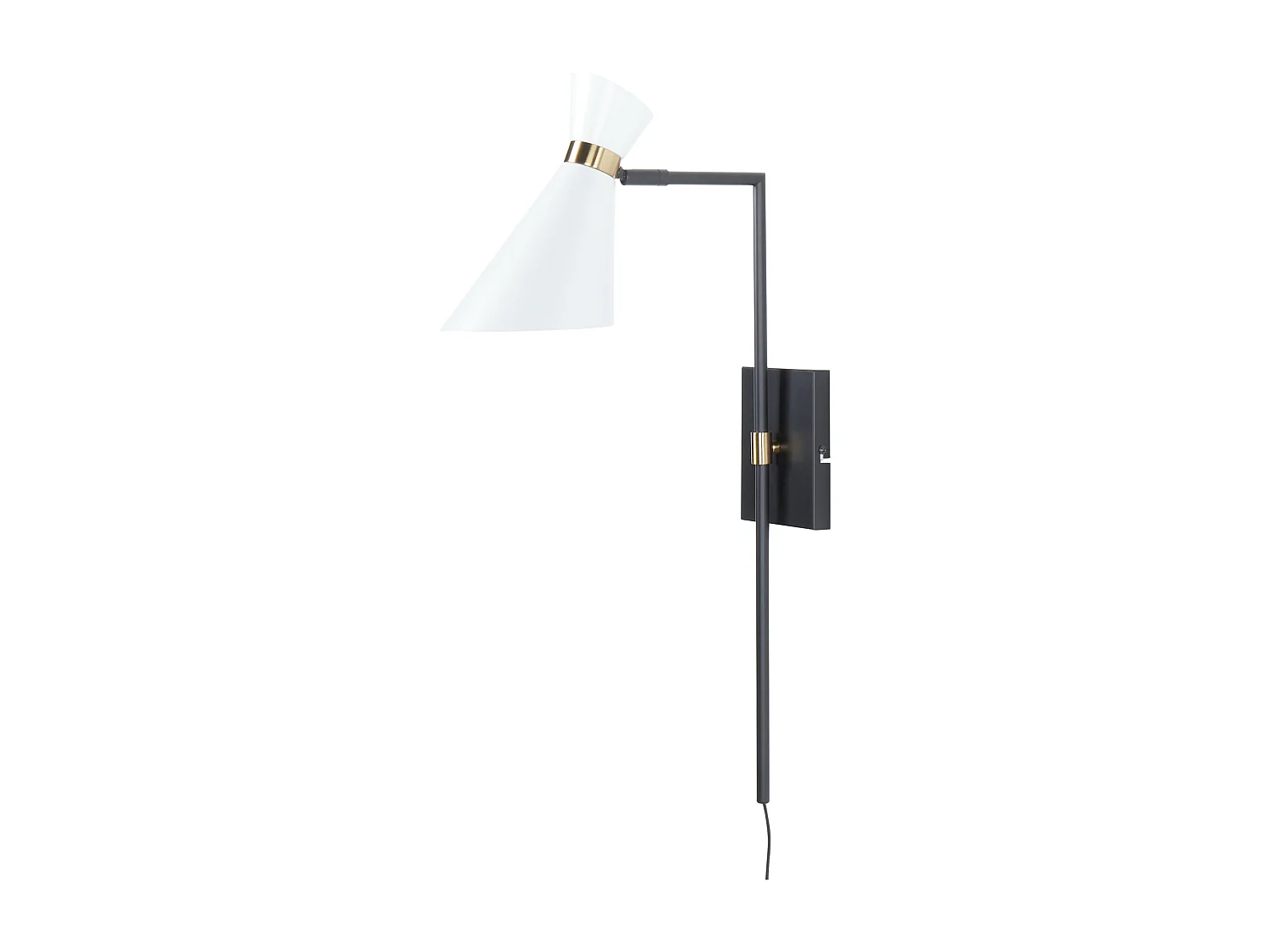 Wandlamp MELAWI Verstelbaar Metaal Wit