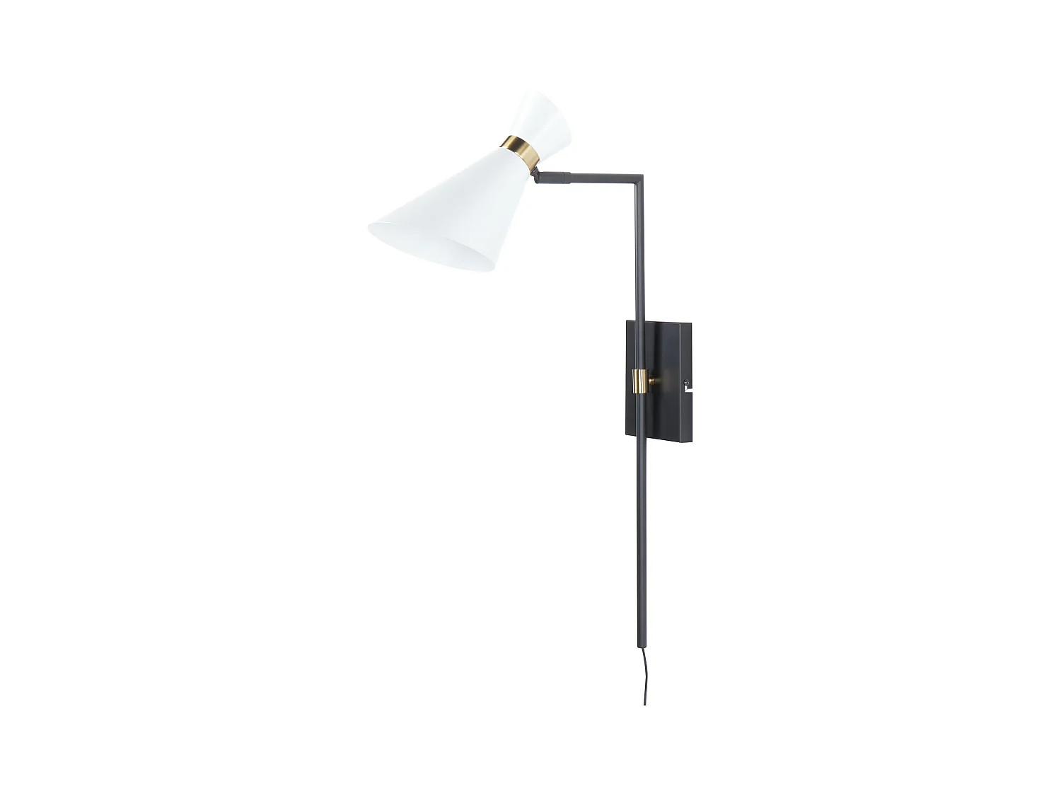 Lampe murale MELAWI Réglable Métal Blanc