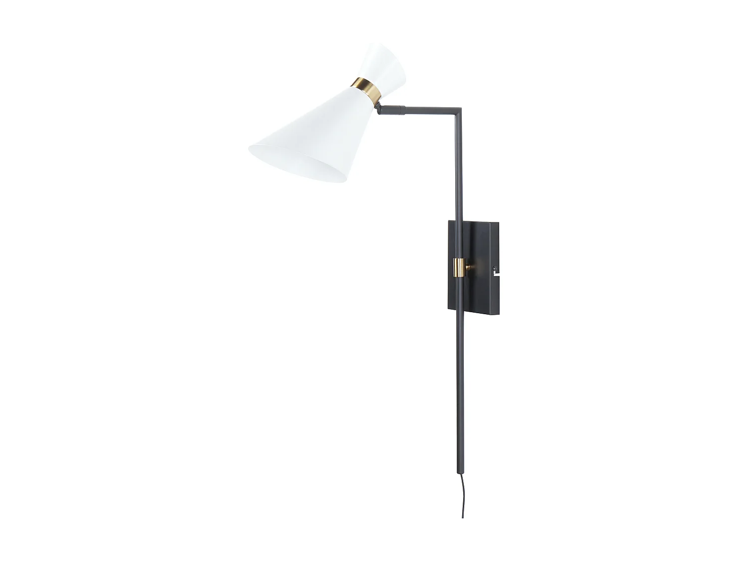 Lampe murale MELAWI Réglable Métal Blanc