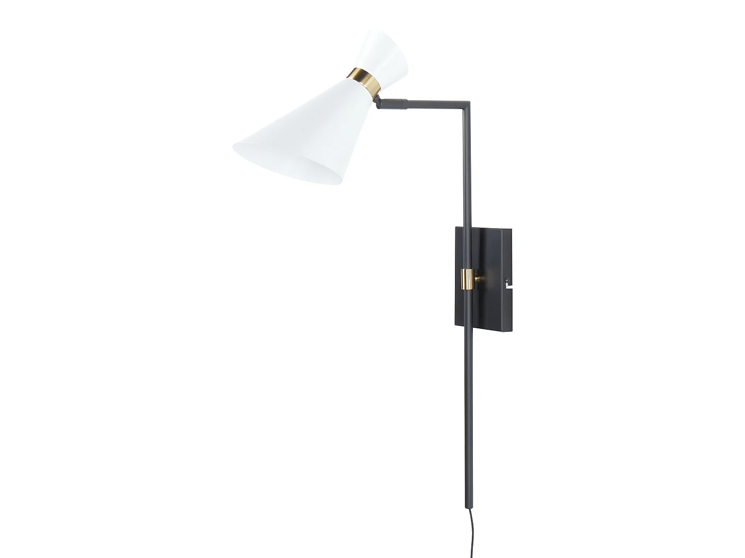 Wandlampe MELAWI verstellbar Metall Weiss