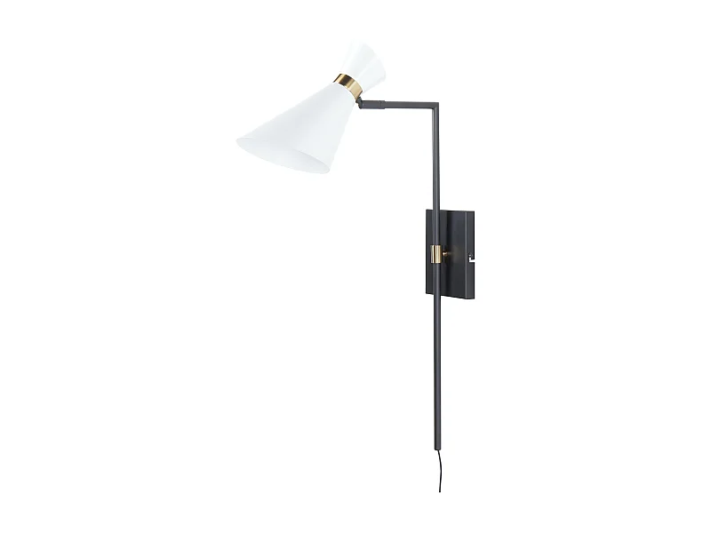 Wandleuchte Metall weiß / schwarz / gold verstellbar modern elegant Melawi