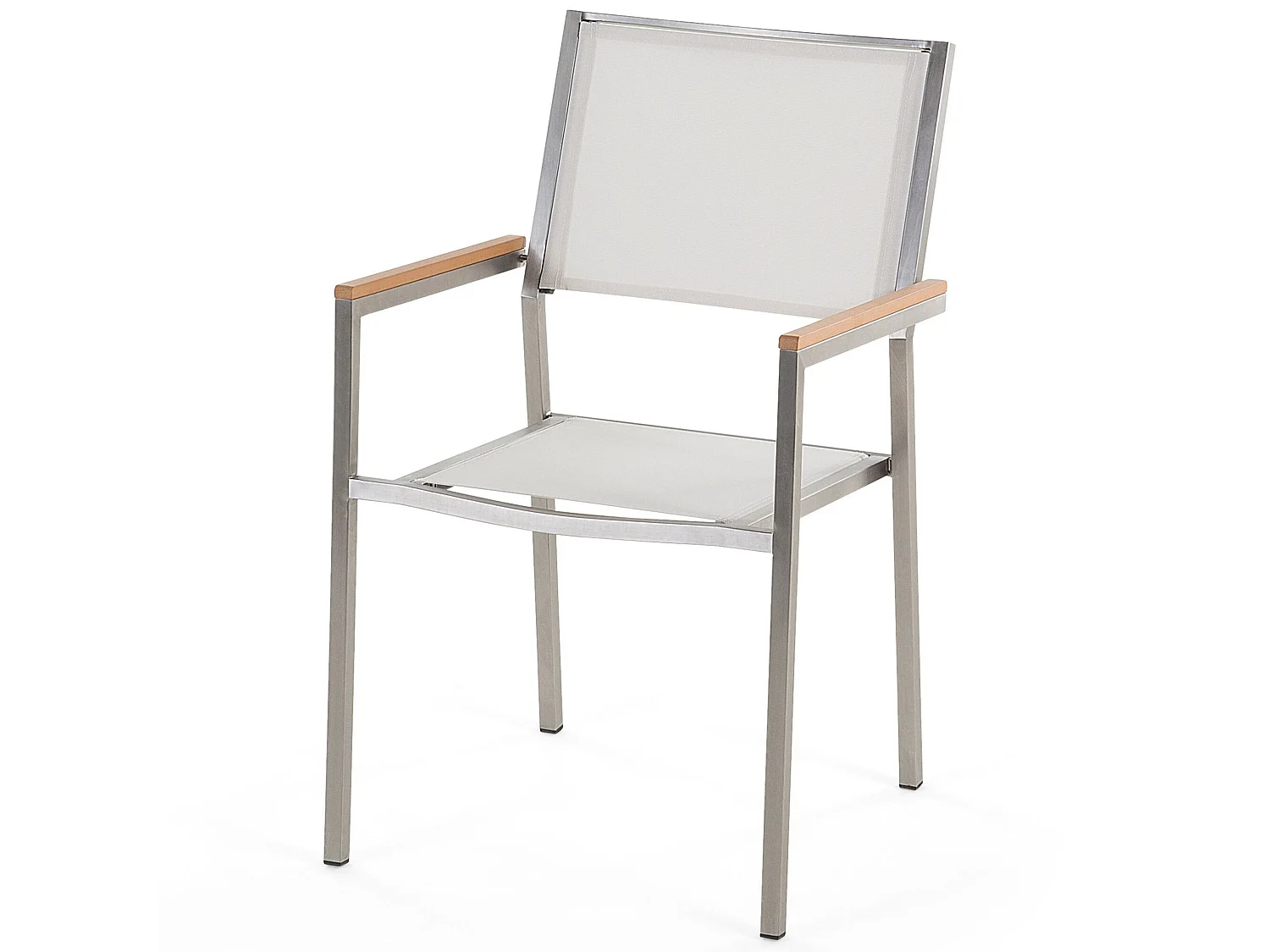 Gartenmöbel Set 6-Sitzer GROSSETO Eukalyptusholz Braun / Weiss