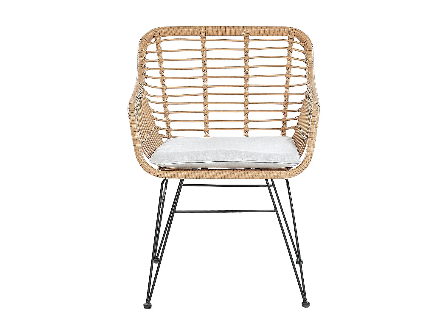 Ensemble pour bistro avec coussins TRESTINA Marron clair