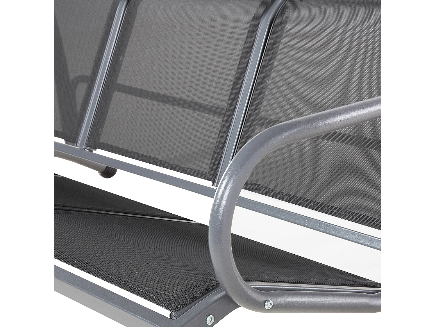 Balancelle de jardin BOGART Métal Noir