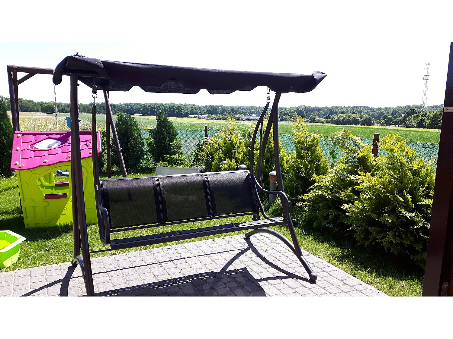 Schommelbank Mesh Zwart BOGART