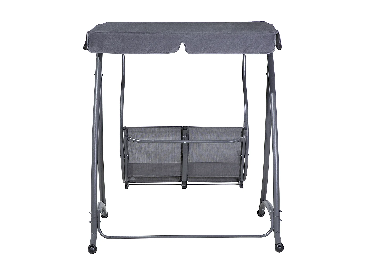 Balancelle de jardin TESERO Métal Gris