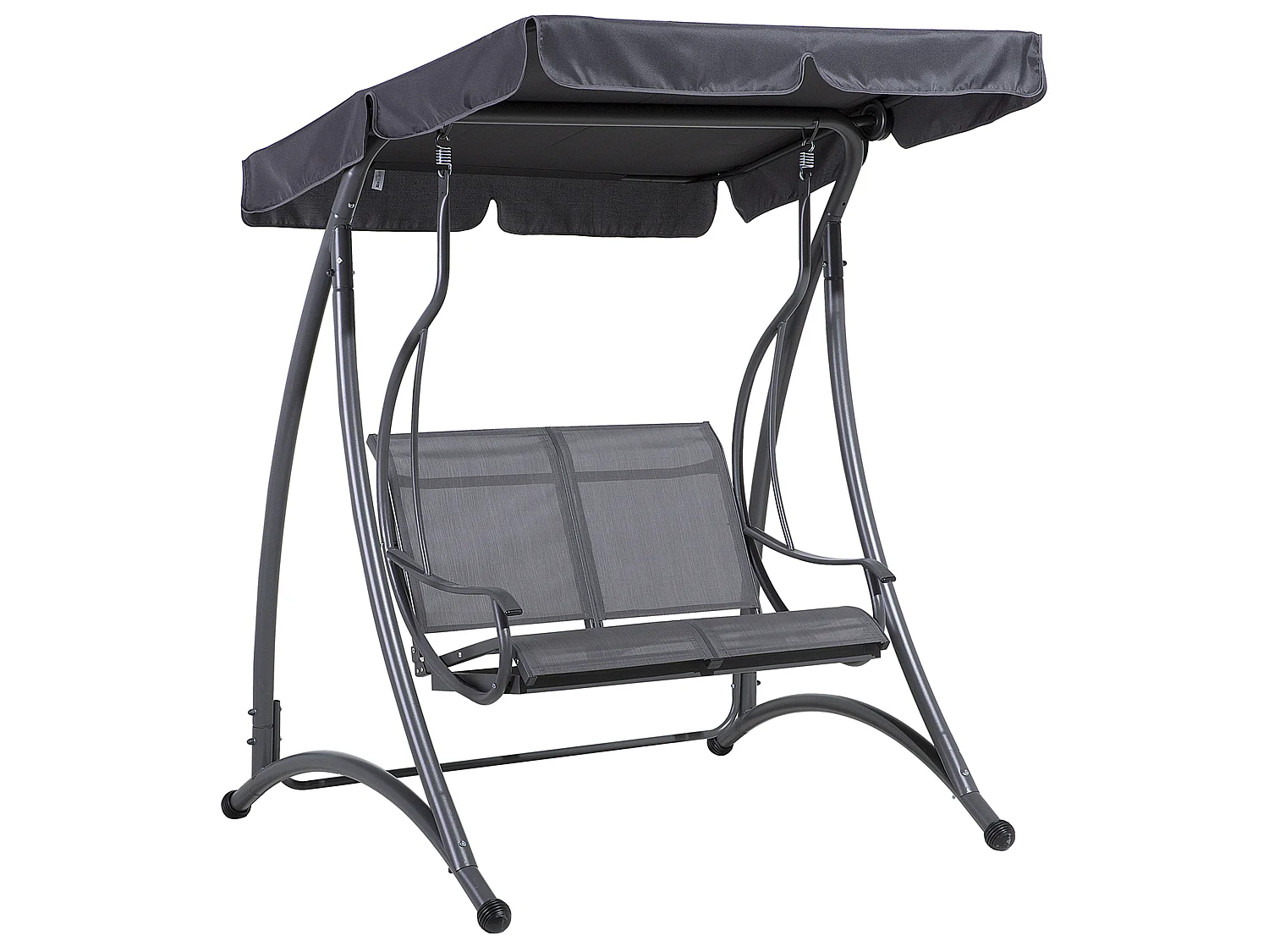 Balancelle de jardin TESERO Métal Gris