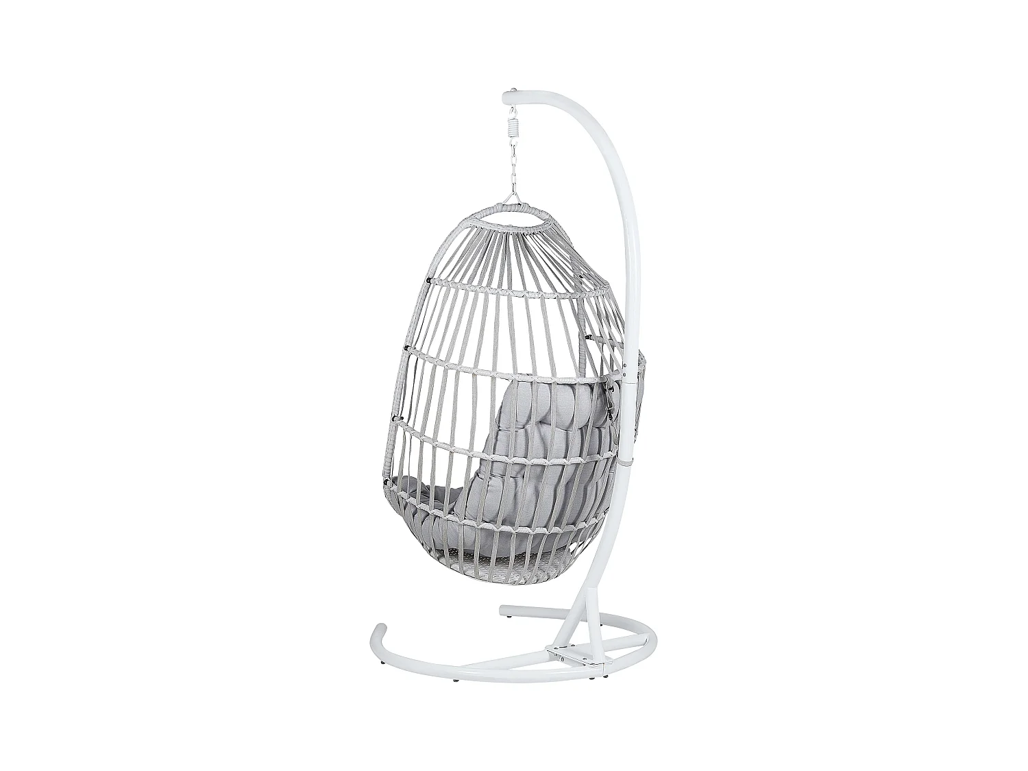 Poltrona sospesa con supporto da pavimento SESIA Grigio chiaro