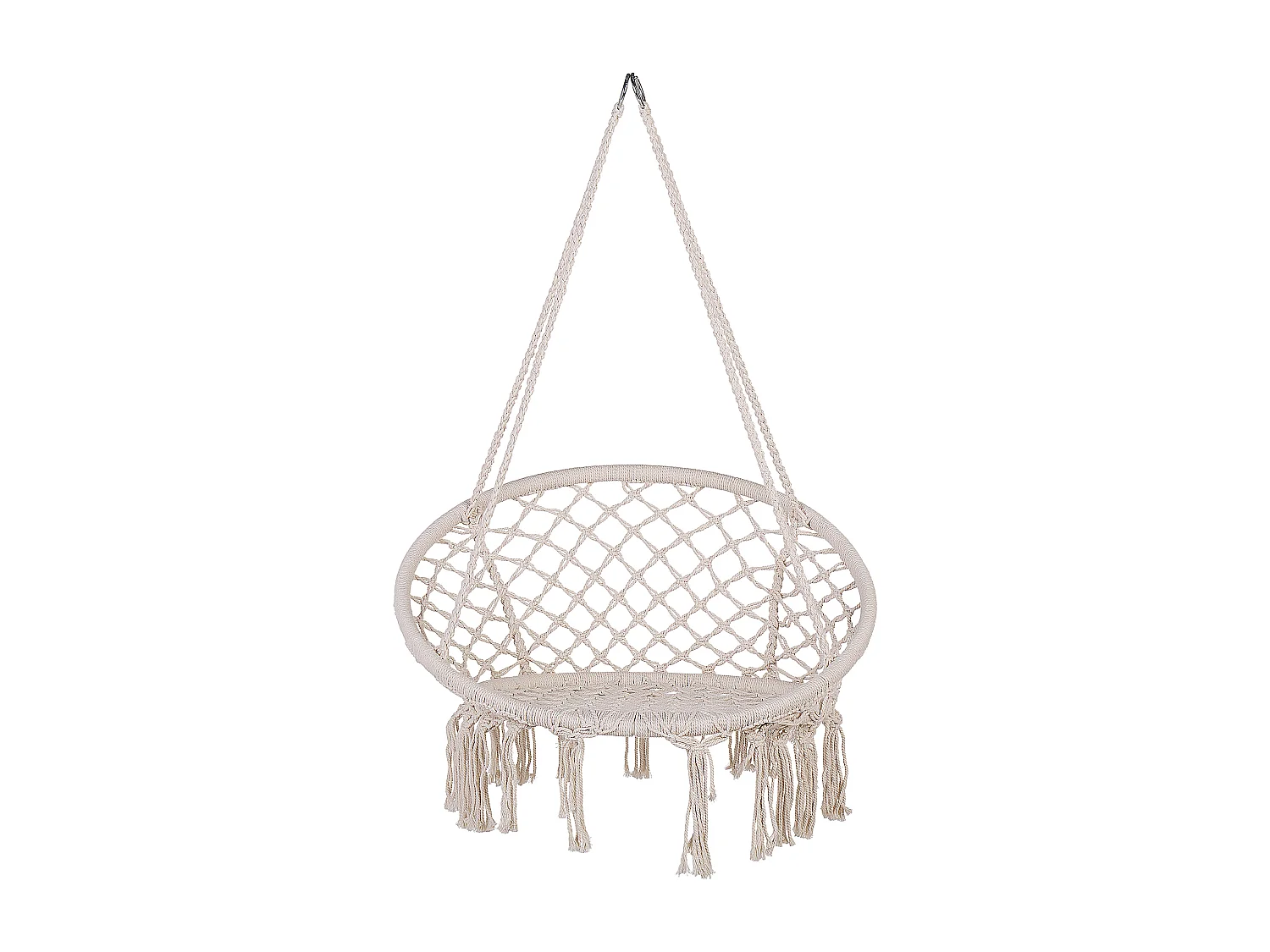 Hängesessel weiß Boho-Stil Baumwolle / Polyester Gabella