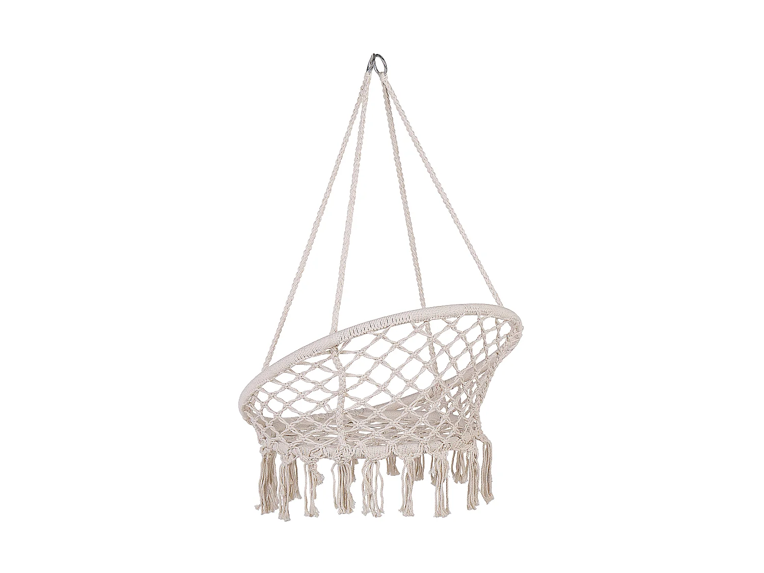 Hängesessel weiß Boho-Stil Baumwolle / Polyester Gabella