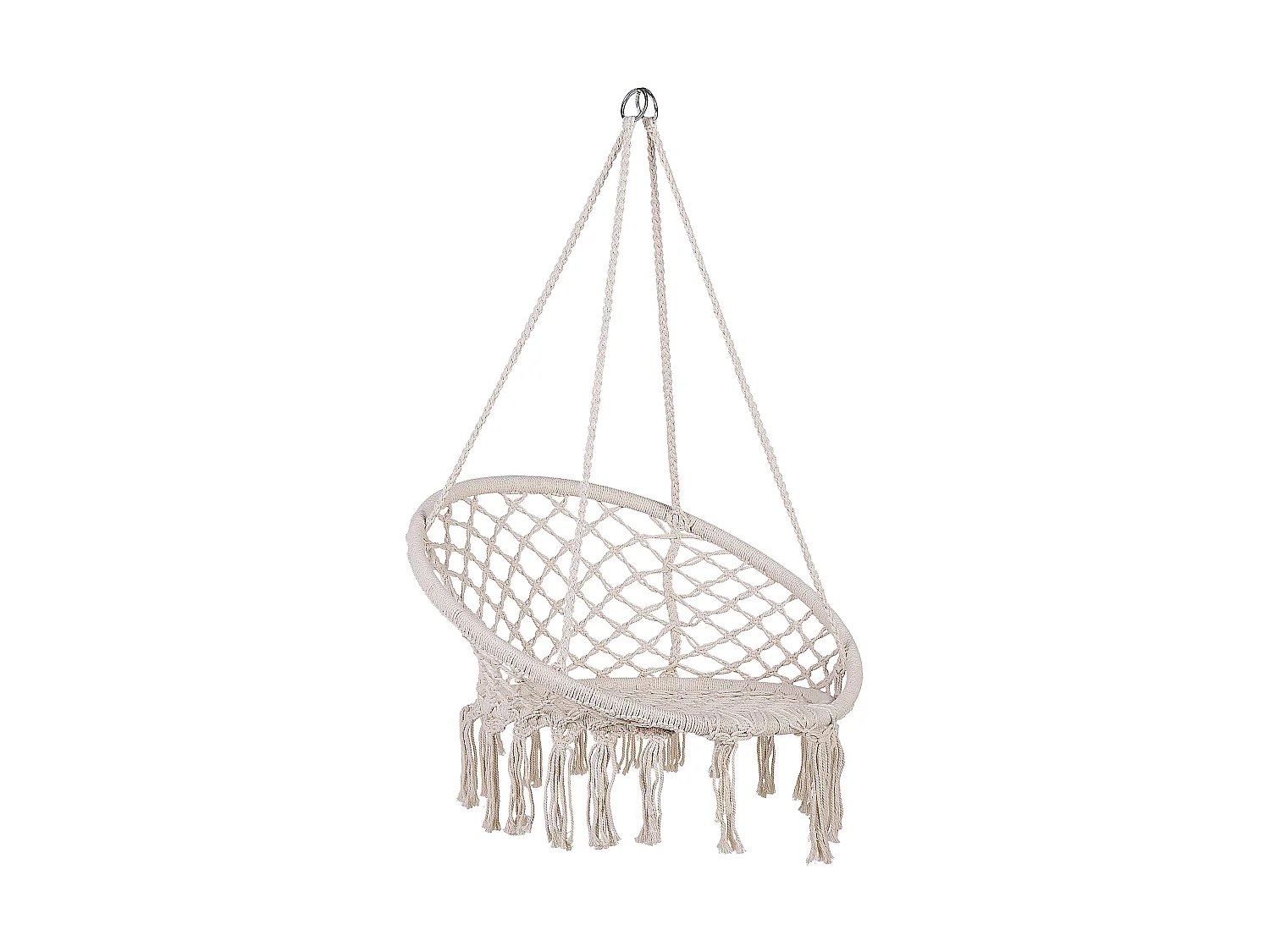 Hängesessel weiß Boho-Stil Baumwolle / Polyester Gabella