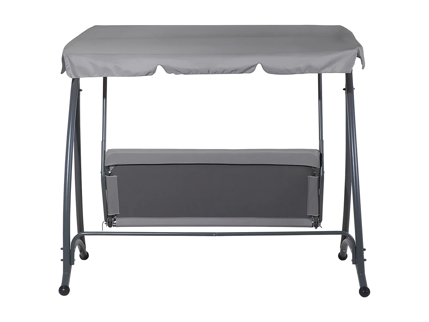 Balancelle de jardin TEMPLE Métal Gris foncé