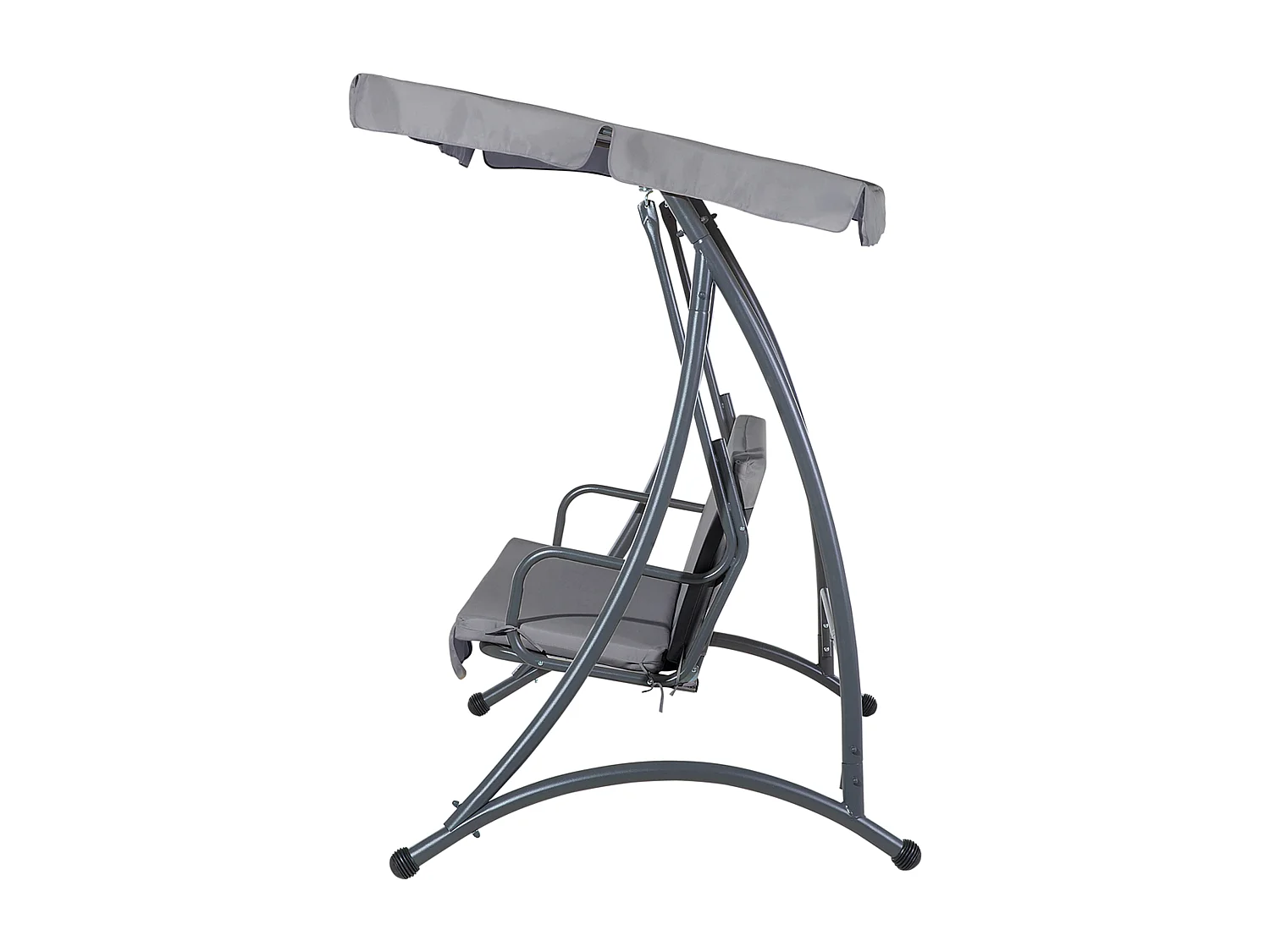 Balancelle de jardin TEMPLE Métal Gris foncé