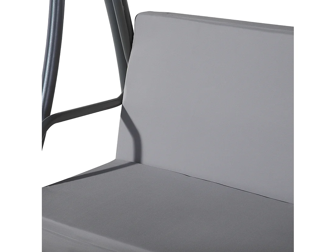 Balancelle de jardin TEMPLE Métal Gris foncé