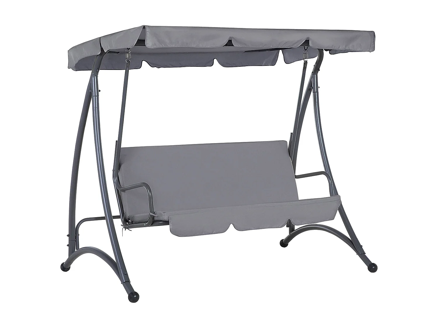 Balancelle de jardin TEMPLE Métal Gris foncé