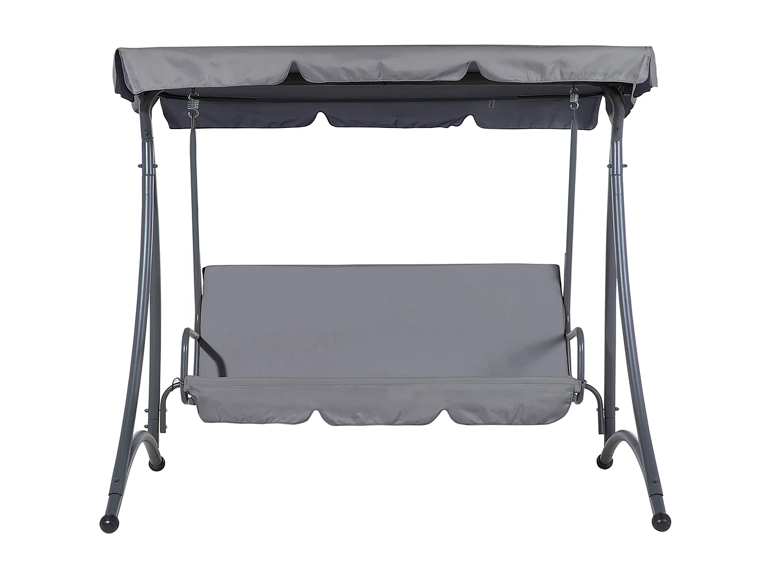 Balancelle de jardin TEMPLE Métal Gris foncé