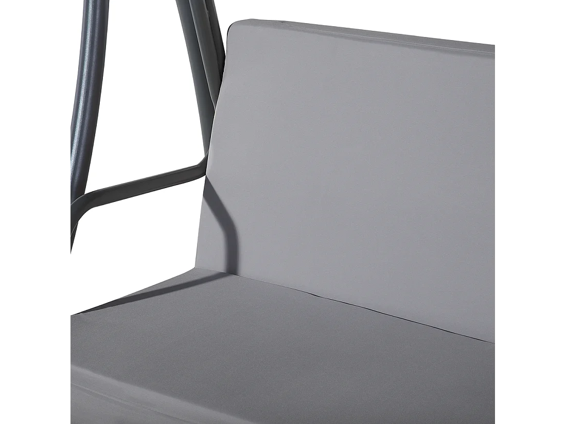 Balancelle de jardin TEMPLE Métal Gris foncé