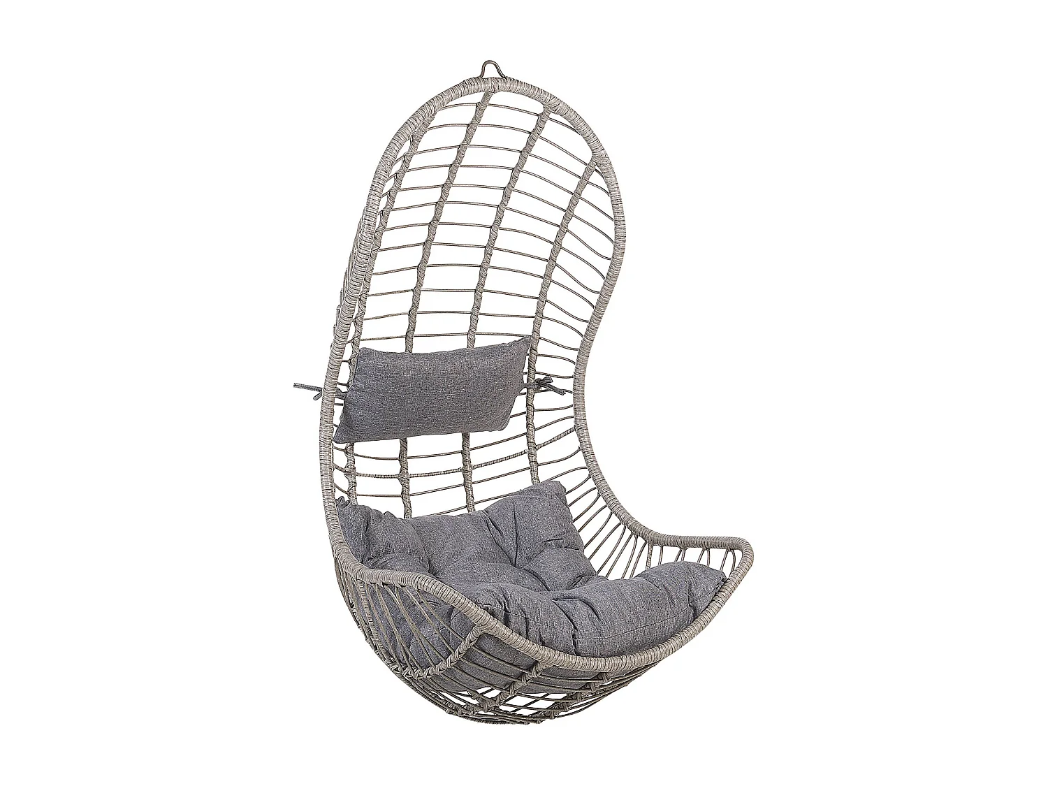 Hängesessel PINETO Polyrattan Grau