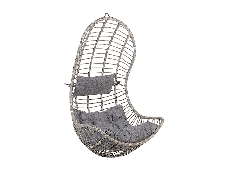 Sedia sospesa da fissare al soffitto PINETO Grigio