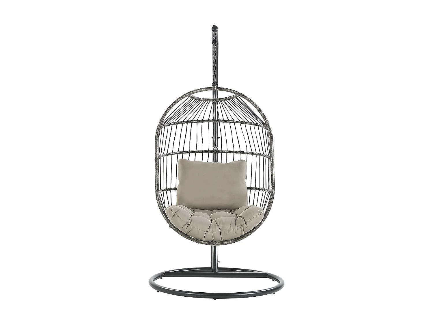 Fauteuil suspendu avec support ALBA Noir