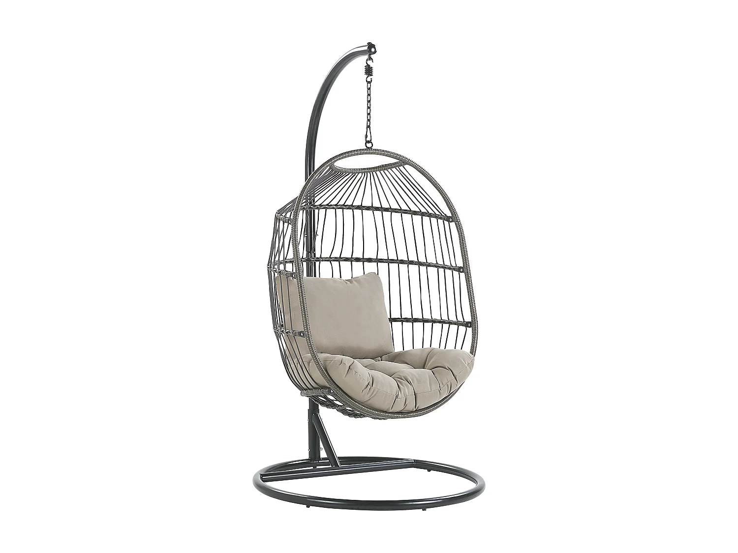 Fauteuil suspendu avec support ALBA Noir