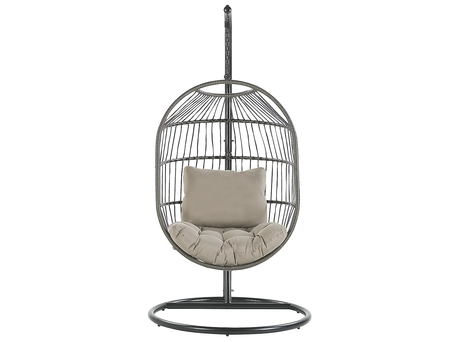 Fauteuil suspendu avec support ALBA Noir