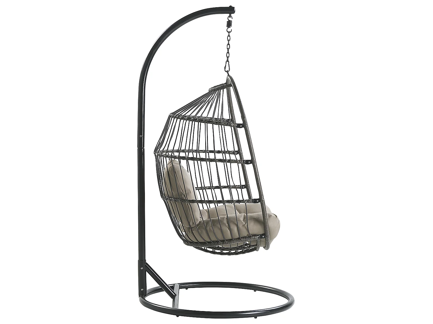 Fauteuil suspendu avec support ALBA Noir