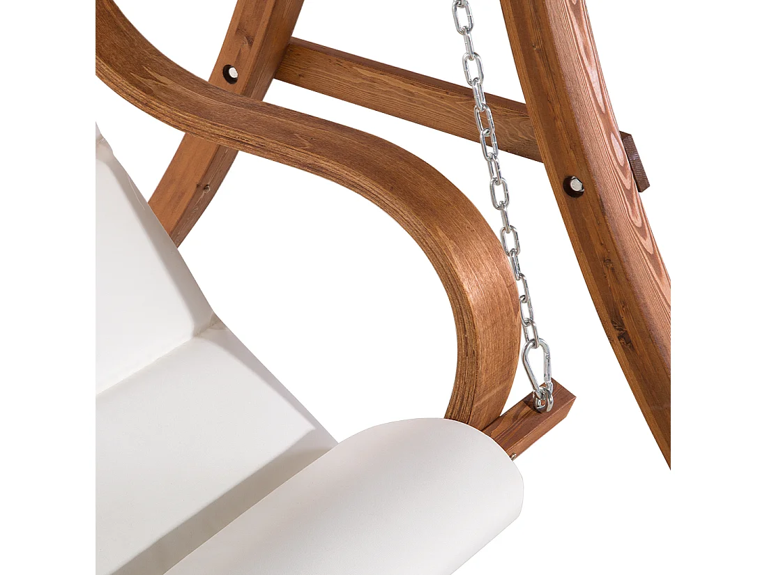 Balancelle de jardin APRILIA Bois Marron