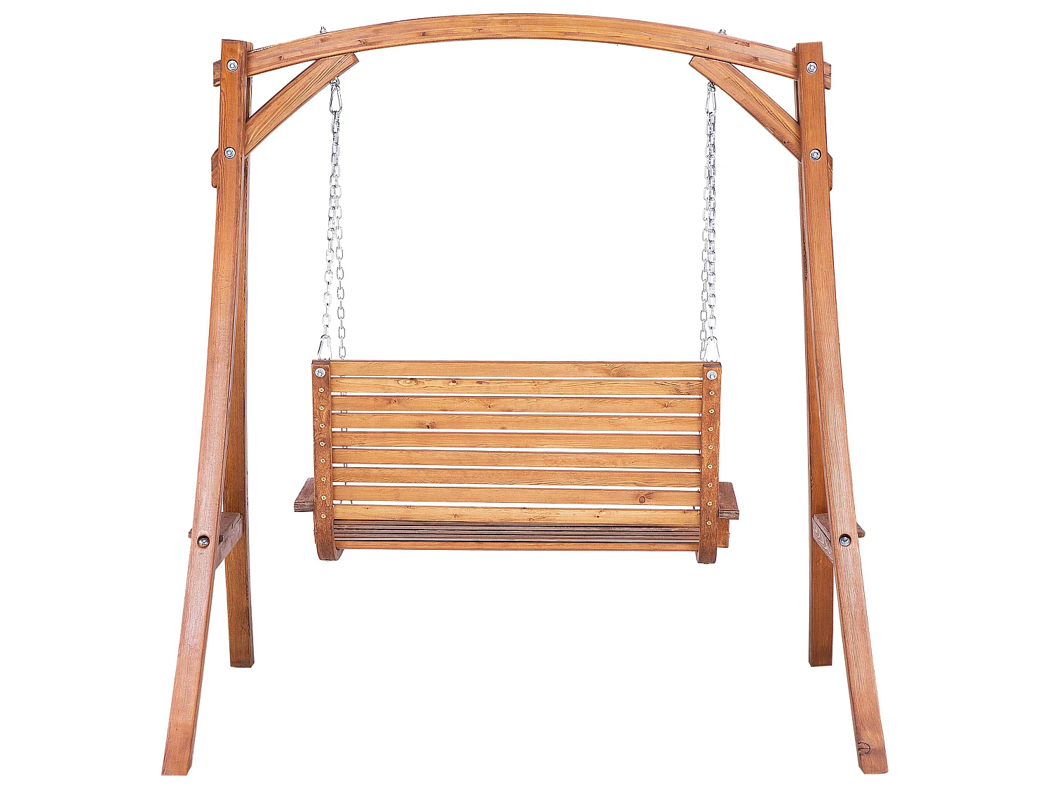 Balancelle de jardin NOVARA Bois Marron