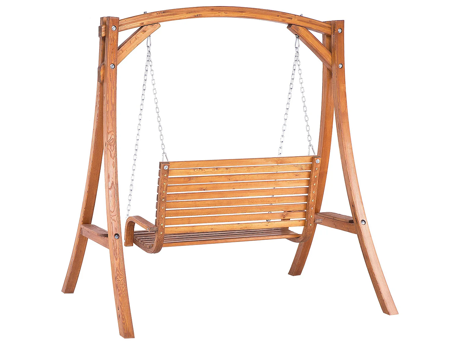 Balancelle de jardin NOVARA Bois Marron